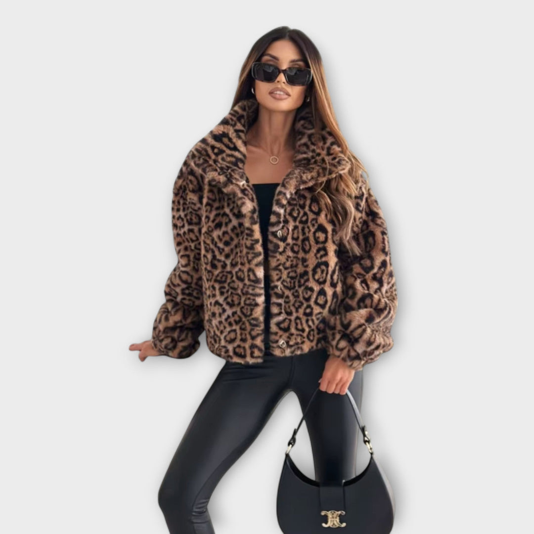 LEONOR – Abrigo de Leopardo