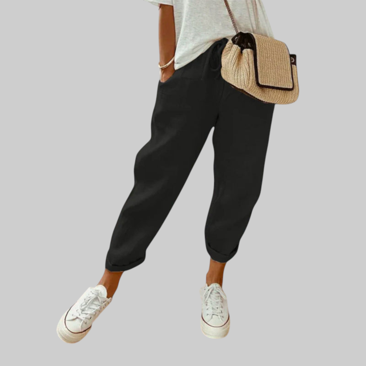 GIORGIA – Pantalones de lino transpirables