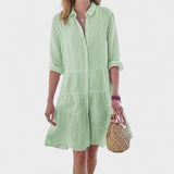 SERENA – Vestido a Rayas Aireado