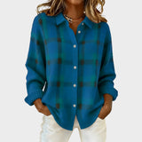 ROCIO – Cárdigan de Cuadros en Tejido de Punto