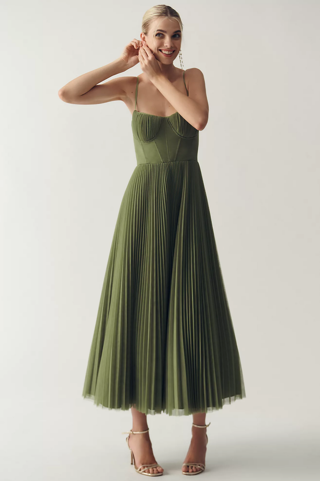 TAMARA – Vestido midi con corsé