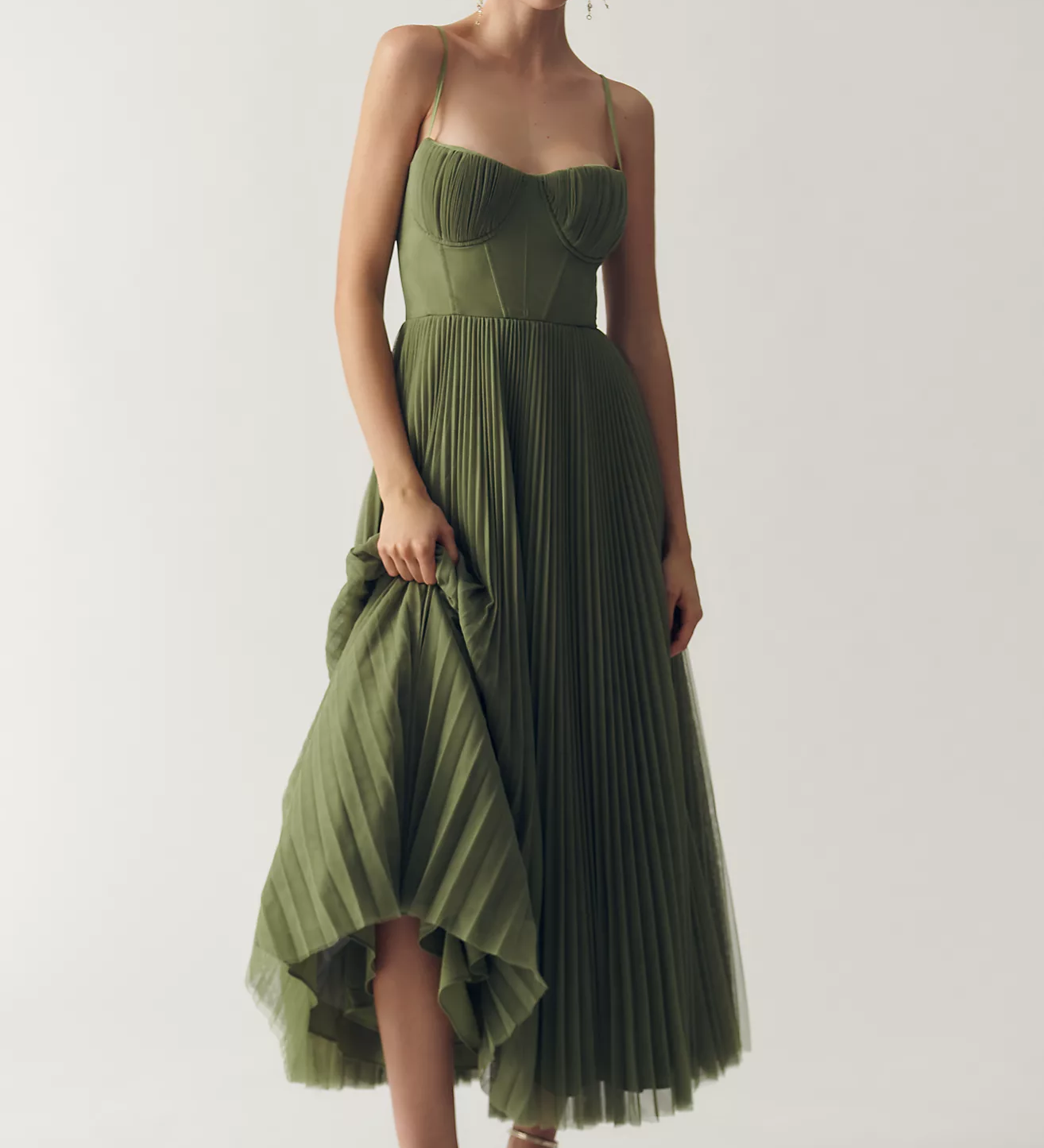 TAMARA – Vestido midi con corsé