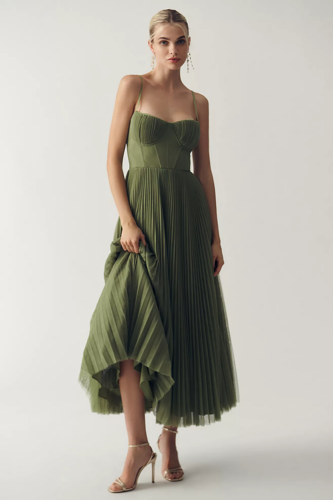TAMARA – Vestido midi con corsé