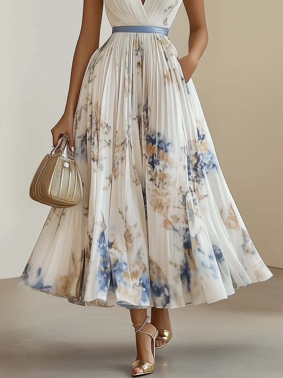 ISABEL – Vestido estampado elegante