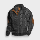 FÉNIX – Jersey patchwork de punto trenzado