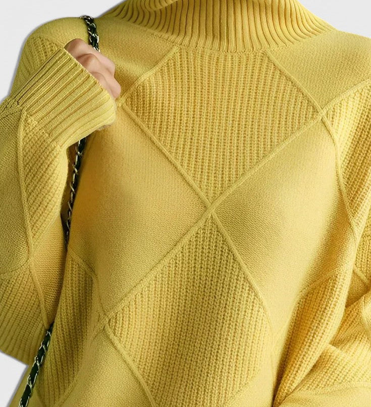 JASMINE – Jersey de Cuello Alto de Cachemira