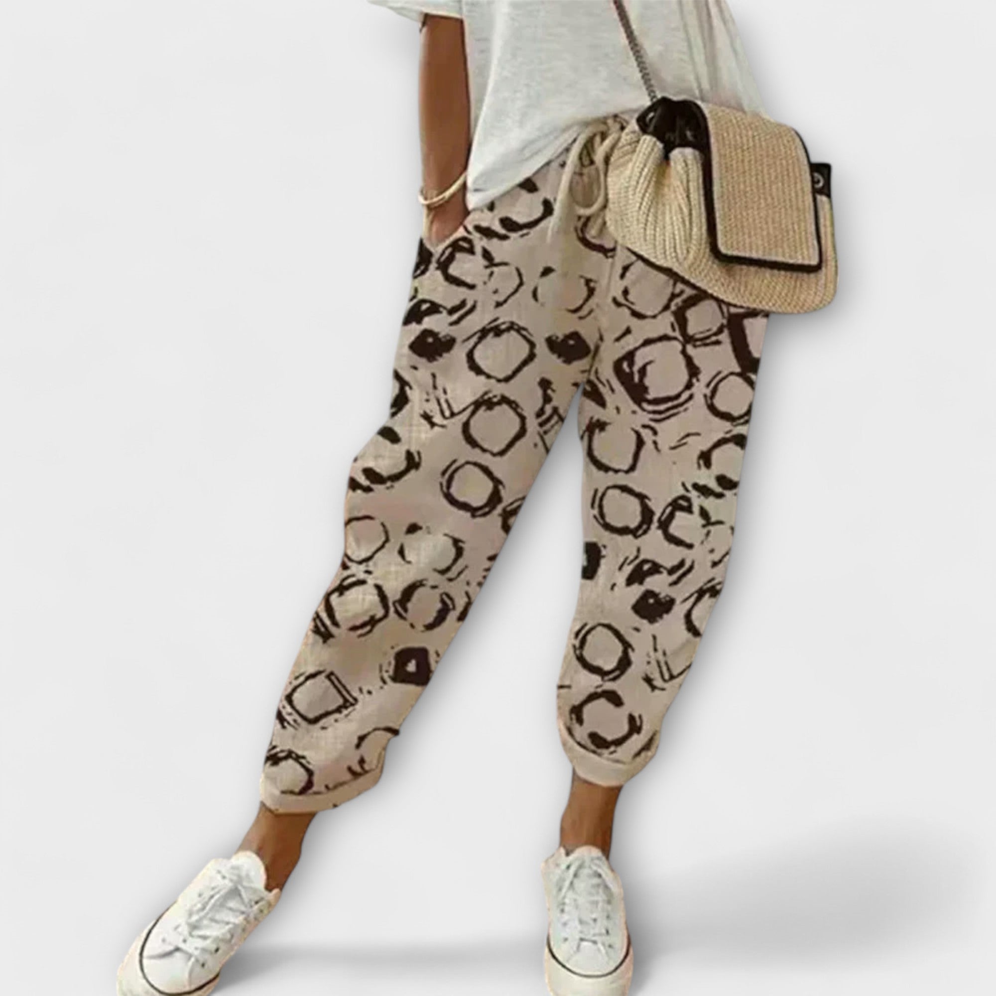 BURGA – Pantalones cómodos de algodón y lino