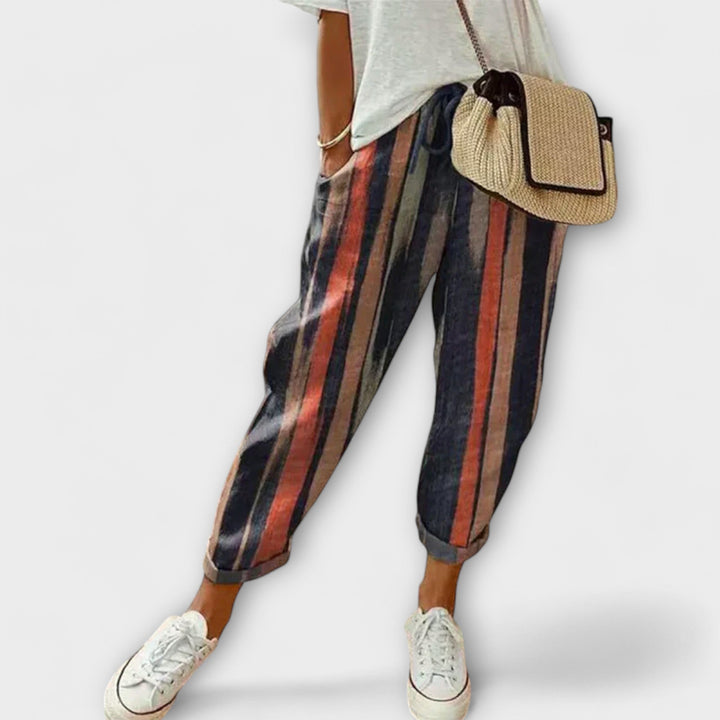 BURGA – Pantalones cómodos de algodón y lino