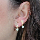 ELARA – Pendientes de Luna y Estrella