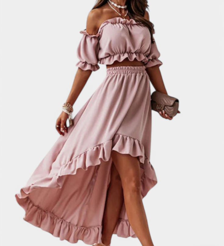 KATJA – Conjunto de 2 piezas Off-Shoulder