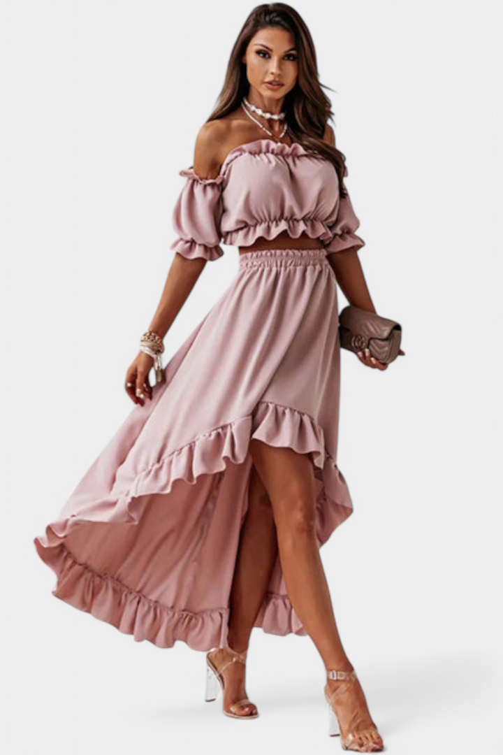 KATJA – Conjunto de 2 piezas Off-Shoulder