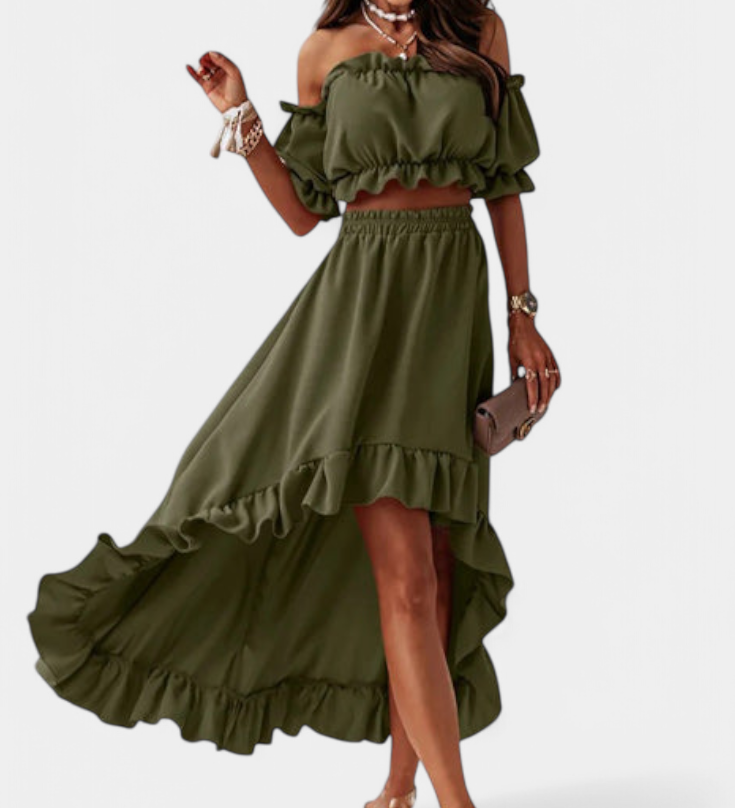 KATJA – Conjunto de 2 piezas Off-Shoulder