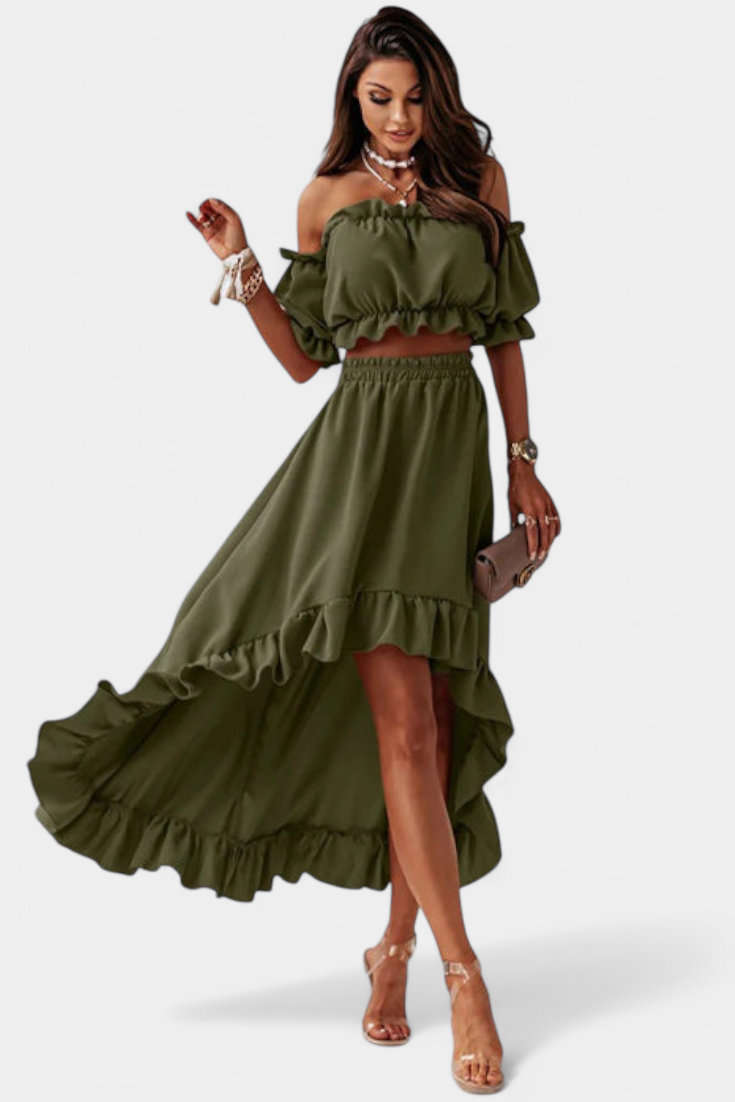 KATJA – Conjunto de 2 piezas Off-Shoulder