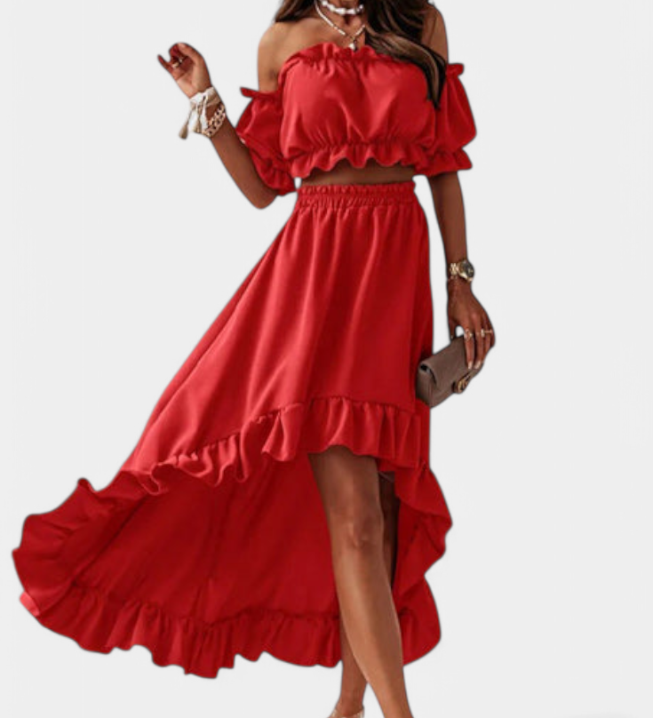 KATJA – Conjunto de 2 piezas Off-Shoulder