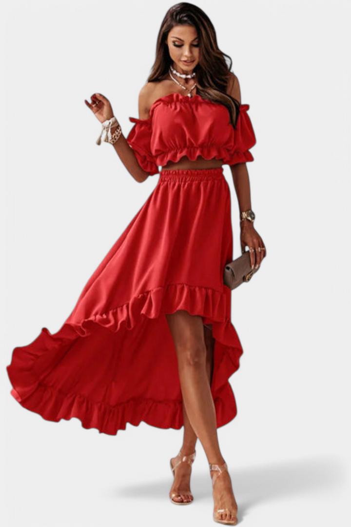 KATJA – Conjunto de 2 piezas Off-Shoulder