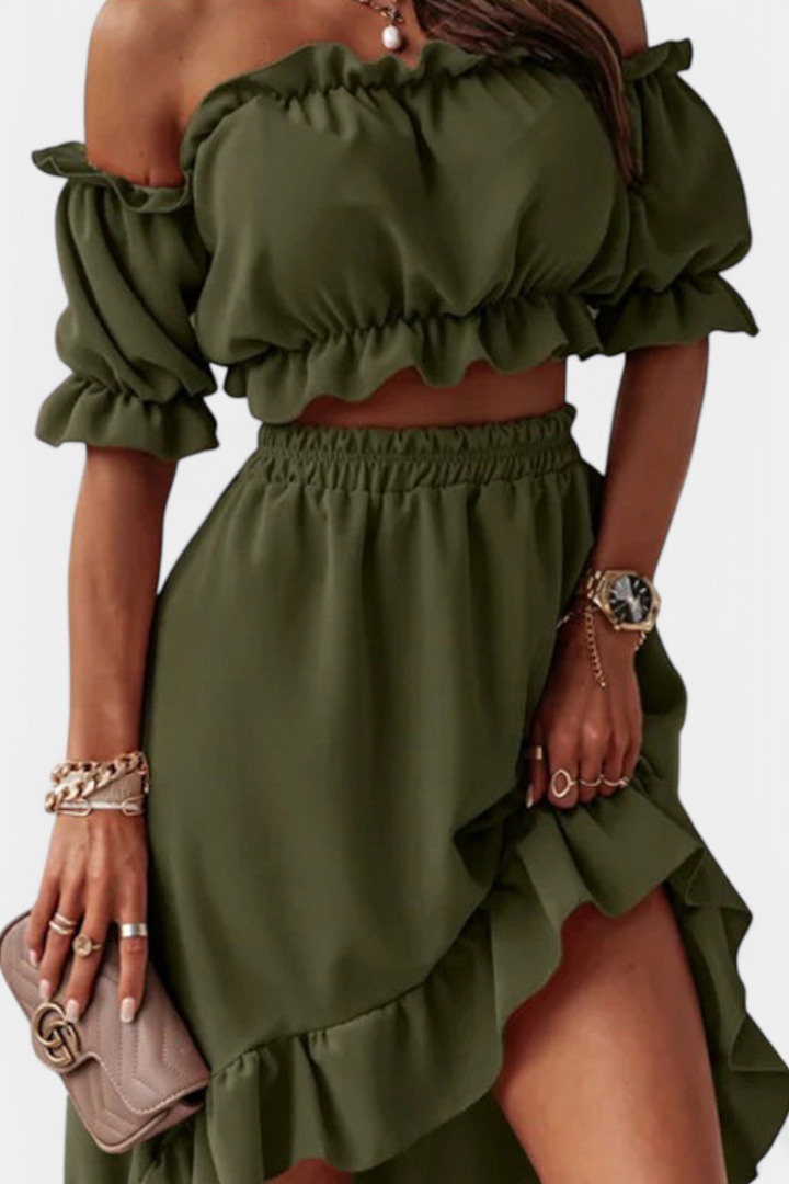 KATJA – Conjunto de 2 piezas Off-Shoulder