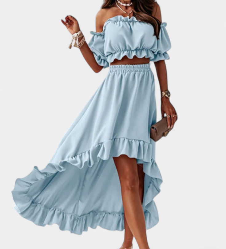 KATJA – Conjunto de 2 piezas Off-Shoulder