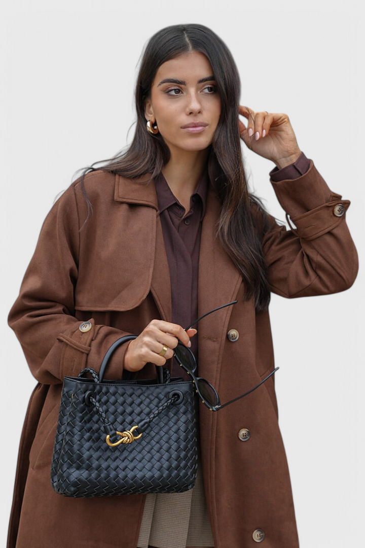 HELENA – Bolsa Diaria Tejida Índigo