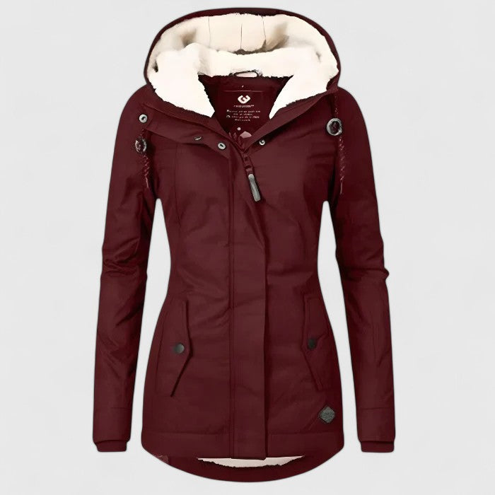 SERAVIA – Chaqueta de invierno impermeable con capucha