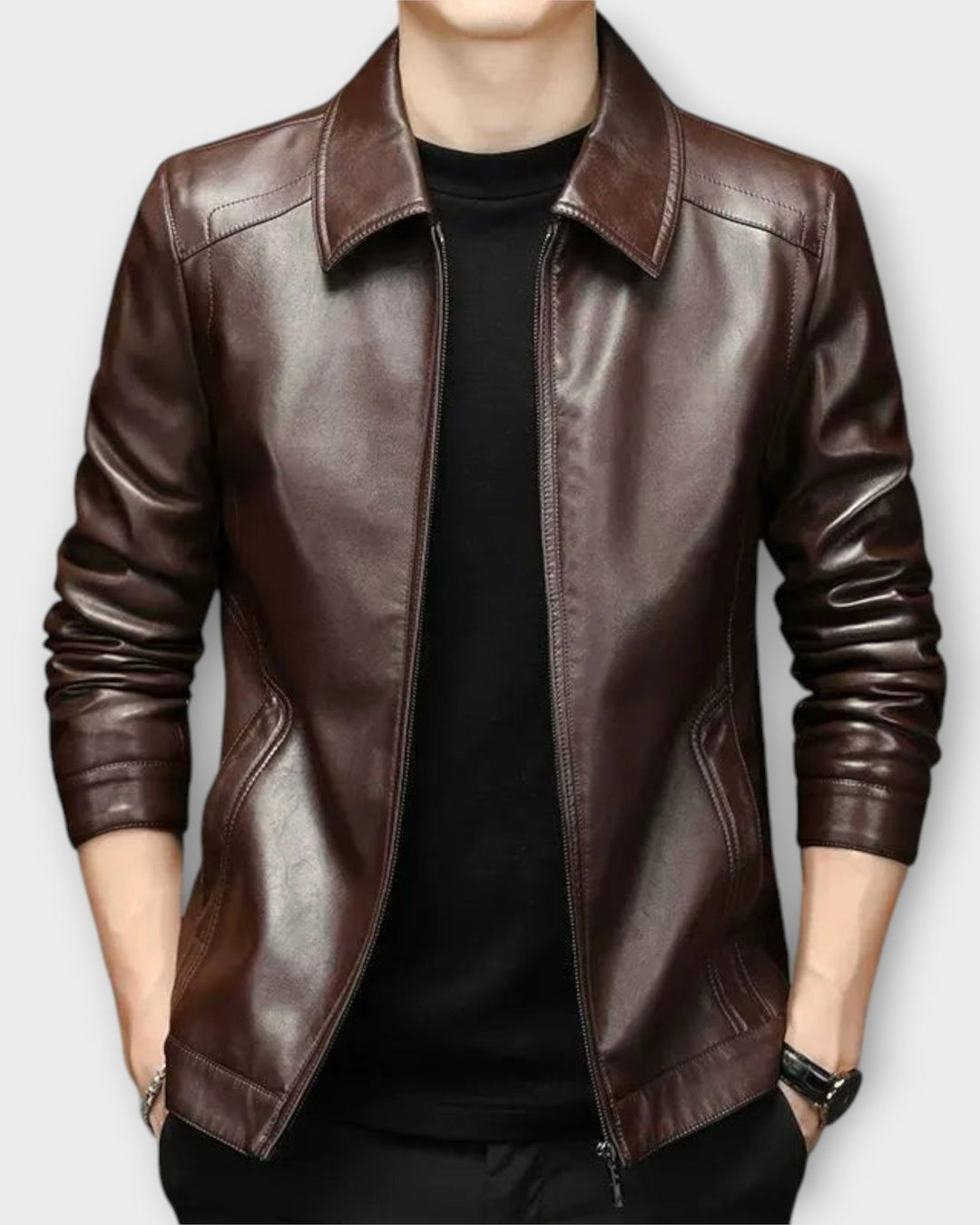 NICO – Chaqueta informal de cuero