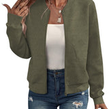 DORA – Chaqueta bomber estructurada con cierre