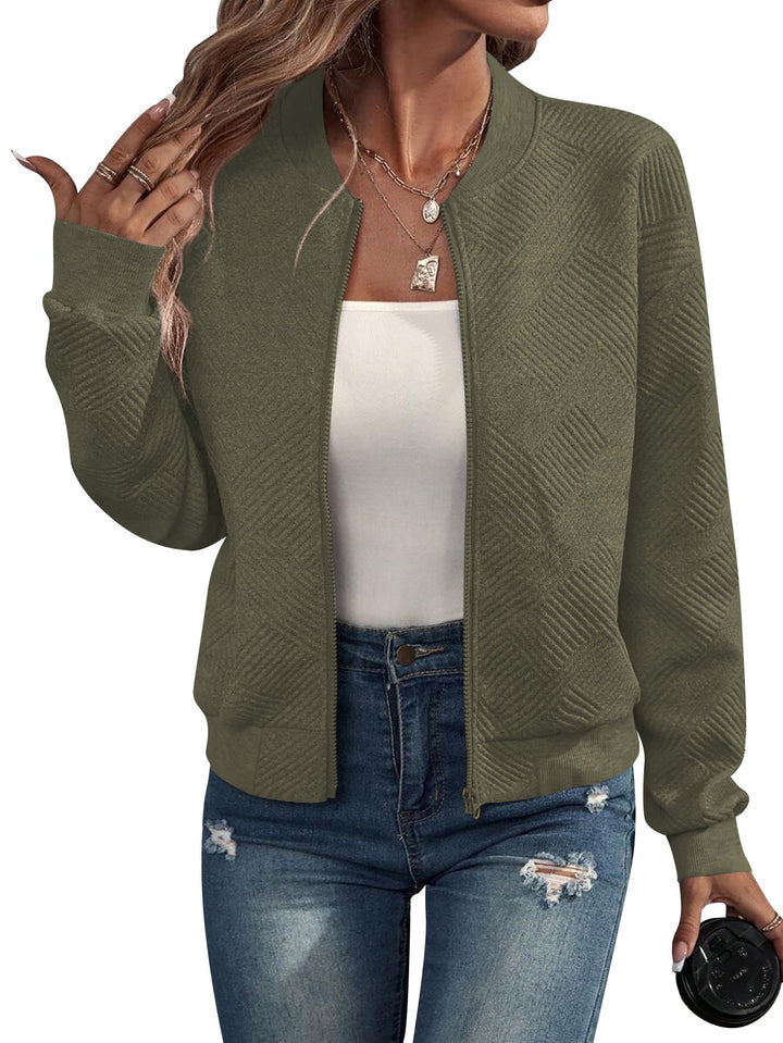 DORA – Chaqueta bomber estructurada con cierre