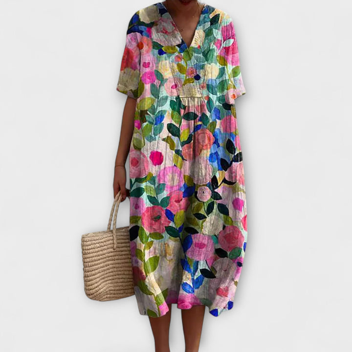 RENATA – Vestido de verano colorido
