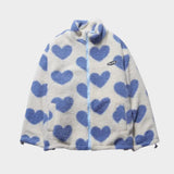 DIANNE – Chaqueta reversible con estampado de corazones y diseño cómodo