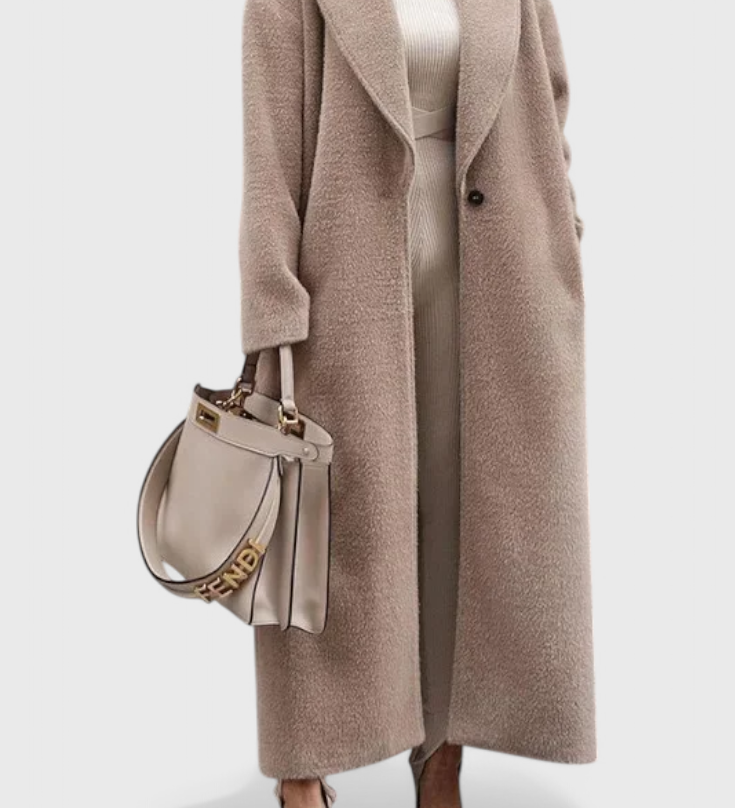 CHLOE – Abrigo Estructurado Elegante de Largo Completo
