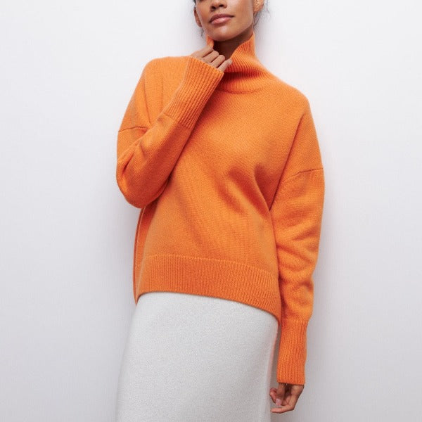 AMELIA – Jersey de punto con cuello vuelto