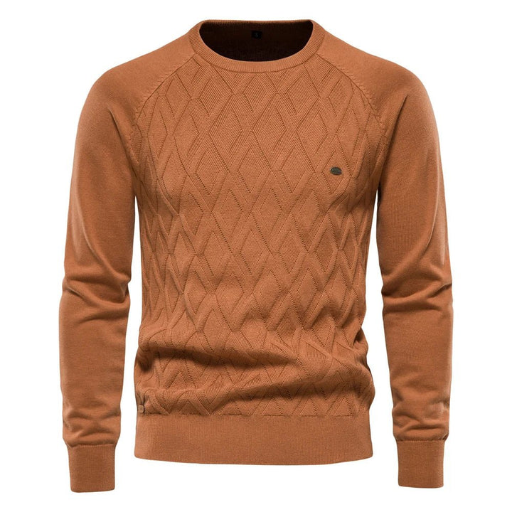 LEONE – Suéter para hombre con diseño de rombos