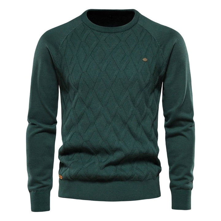 LEONE – Suéter para hombre con diseño de rombos