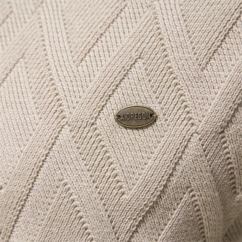 LEONE – Suéter para hombre con diseño de rombos