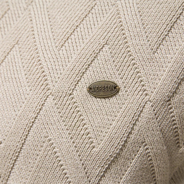 LEONE – Suéter para hombre con diseño de rombos