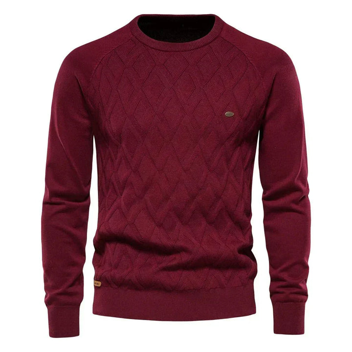 LEONE – Suéter para hombre con diseño de rombos