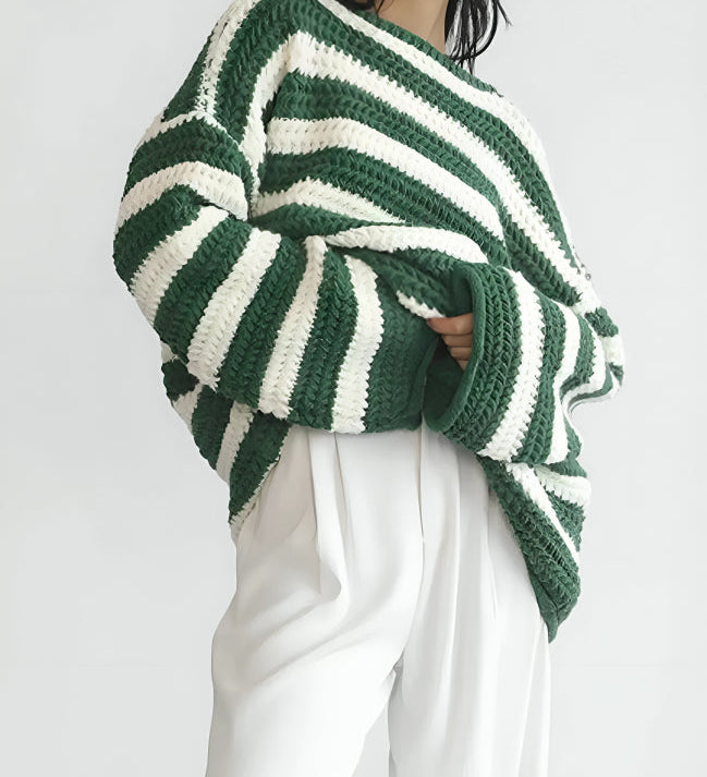 HELLEN – Jersey de punto a rayas