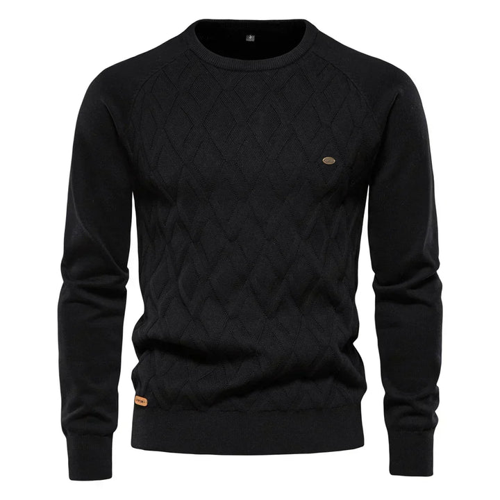 LEONE – Suéter para hombre con diseño de rombos