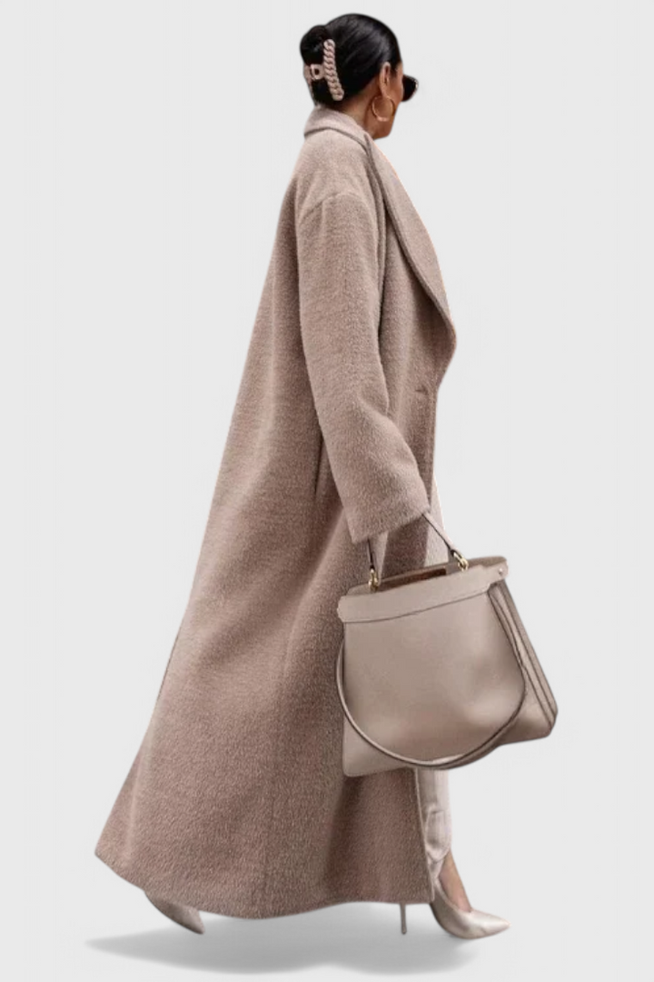 CHLOE – Abrigo Estructurado Elegante de Largo Completo