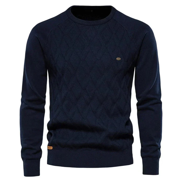 LEONE – Suéter para hombre con diseño de rombos