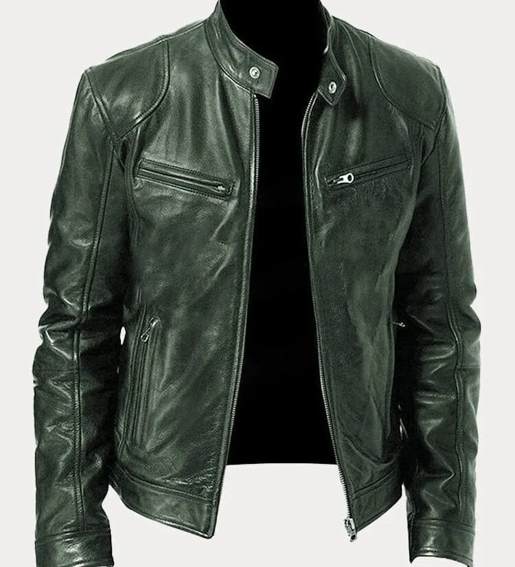 SCOTT – Chaqueta de cuero de temporada.