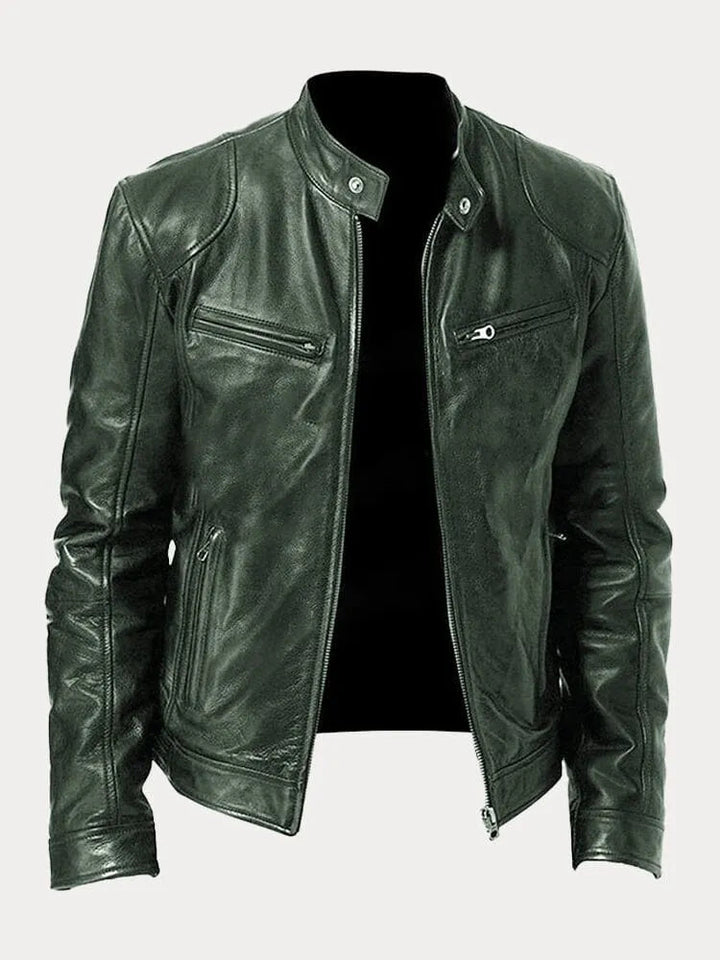 SCOTT – Chaqueta de cuero de temporada.