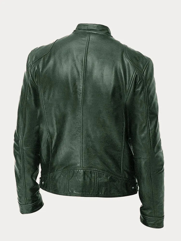 SCOTT – Chaqueta de cuero de temporada.
