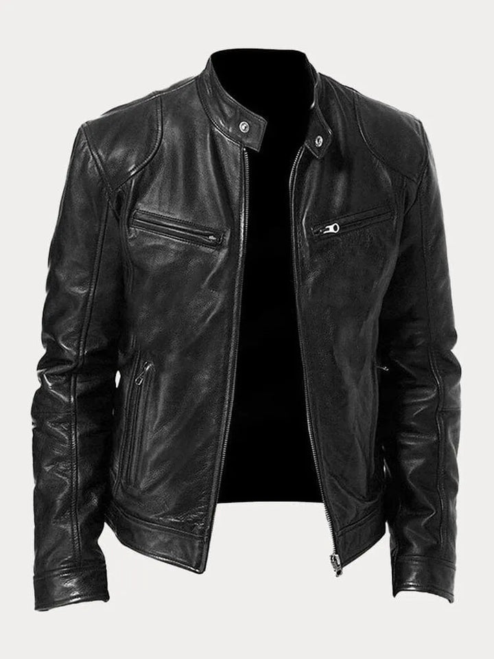 SCOTT – Chaqueta de cuero de temporada.