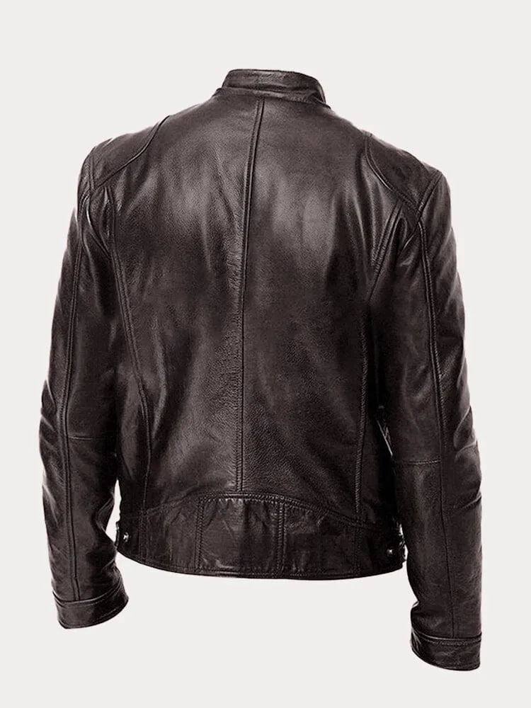 SCOTT – Chaqueta de cuero de temporada.