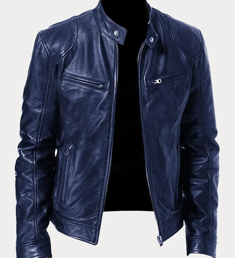 SCOTT – Chaqueta de cuero de temporada.
