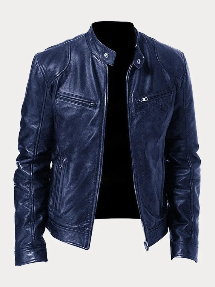 SCOTT – Chaqueta de cuero de temporada.