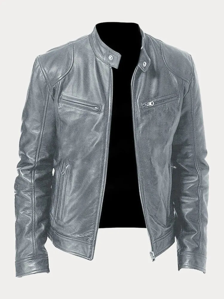 SCOTT – Chaqueta de cuero de temporada.