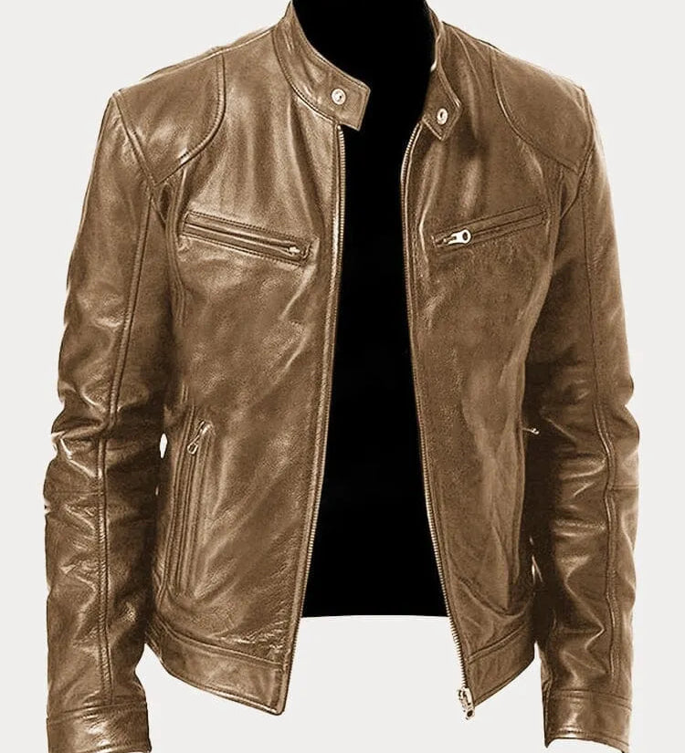 SCOTT – Chaqueta de cuero de temporada.