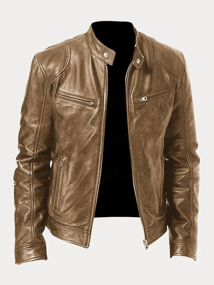 SCOTT – Chaqueta de cuero de temporada.