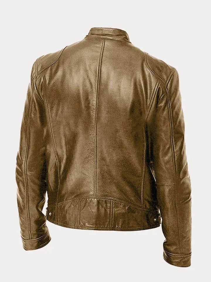 SCOTT – Chaqueta de cuero de temporada.
